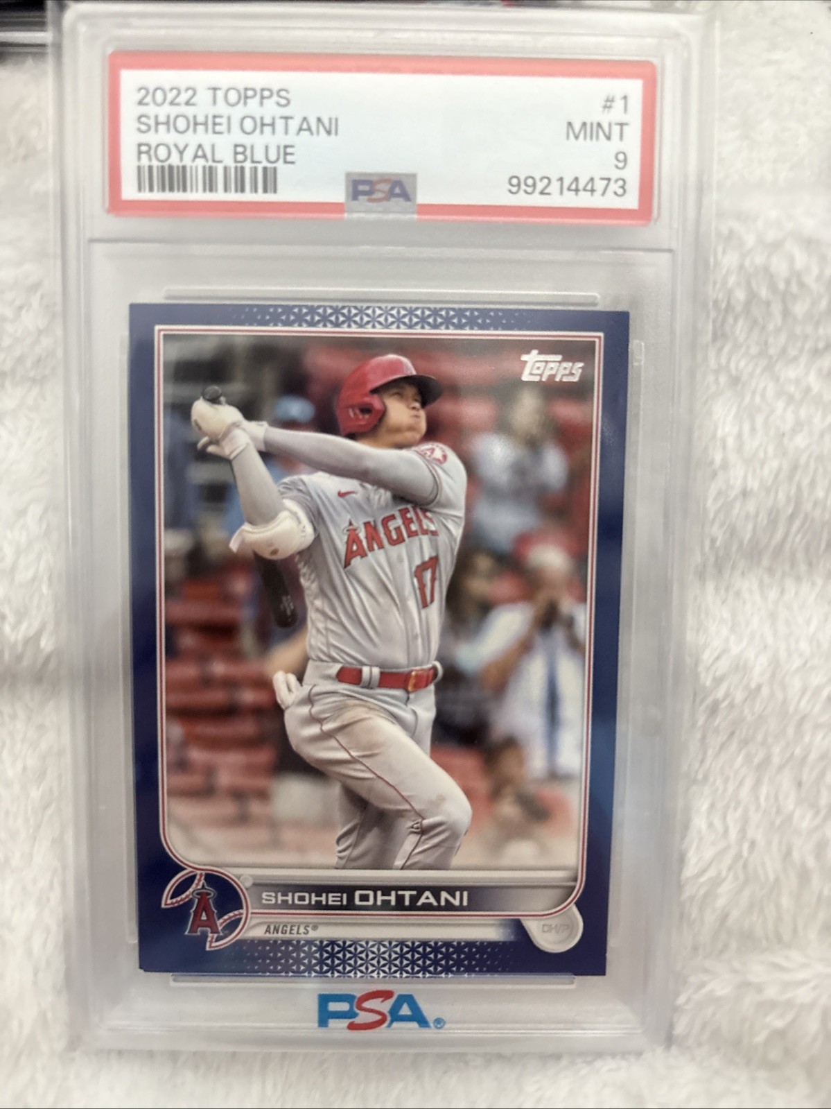 2022 Topps Ohtani Royal Blue #1 Mint PSA9 Angels