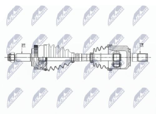 Gimbals Driveshaft Front Left For Hyundai IX35 Sportage 495002S200 - Image 3