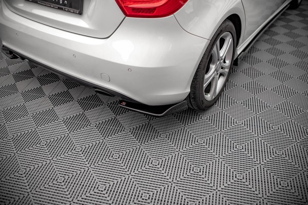 Maxton Design Diffusor Flaps V.1 Passend FüR Mercedes A W176 Schwarz Hochglanz-image
