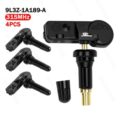 TPMS 315MHz Set of 4 For Ford Tire Pressure Sensor OEM DE8T-1A180-AA - Image 1 of 4