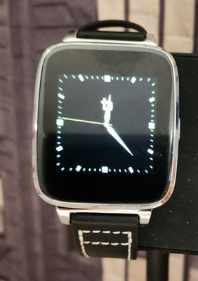 BEANTECH Fit Smart Watch Apple/Android Black Calfskin Leather Strap