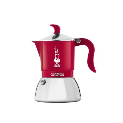 Bialetti Fiammetta Candyland Red 4 Cup Induction Stovetop Coffee Moka Pot