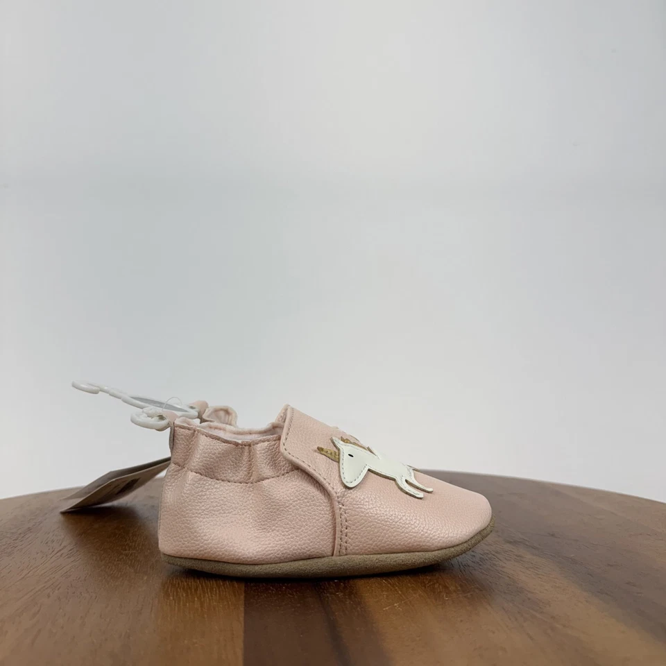 Nuevo Bebé Robeez Suelas Suaves Rosa Unicornio Zapatos Confort Talla 18-24 Meses Nuevo Sin Caja Foto 3 de 4