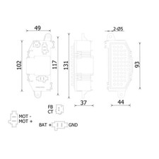 Regler Innenraumgebläse MAHLE ABR 118 000S für Peugeot Citroën Expert Tepee