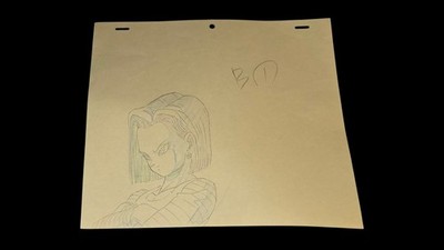 Dragonball z : Android 18 animation genga 2 pc Not Anime Cel 