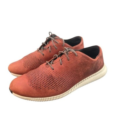Cole Haan 2.ZERØGRAND Laser Wingtip Oxfords Men 8.5 Perforated Lace Up Shoes