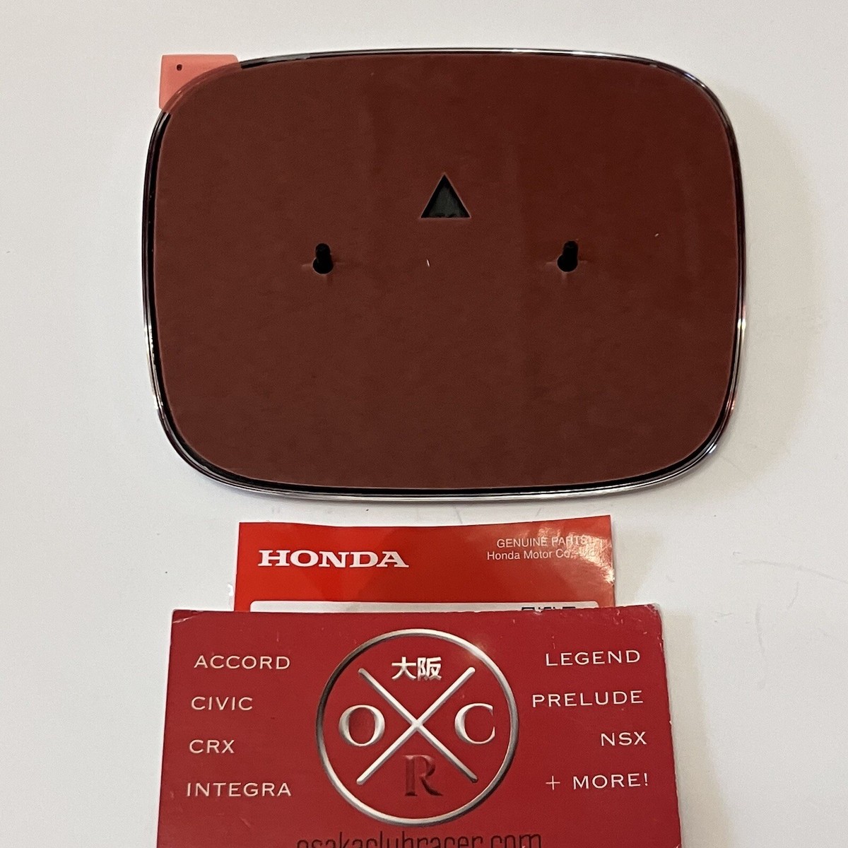 HONDA 赤 タンク ロゴ付き ホンダオートバイ車タンクウイングコインエンブレム 赤左右