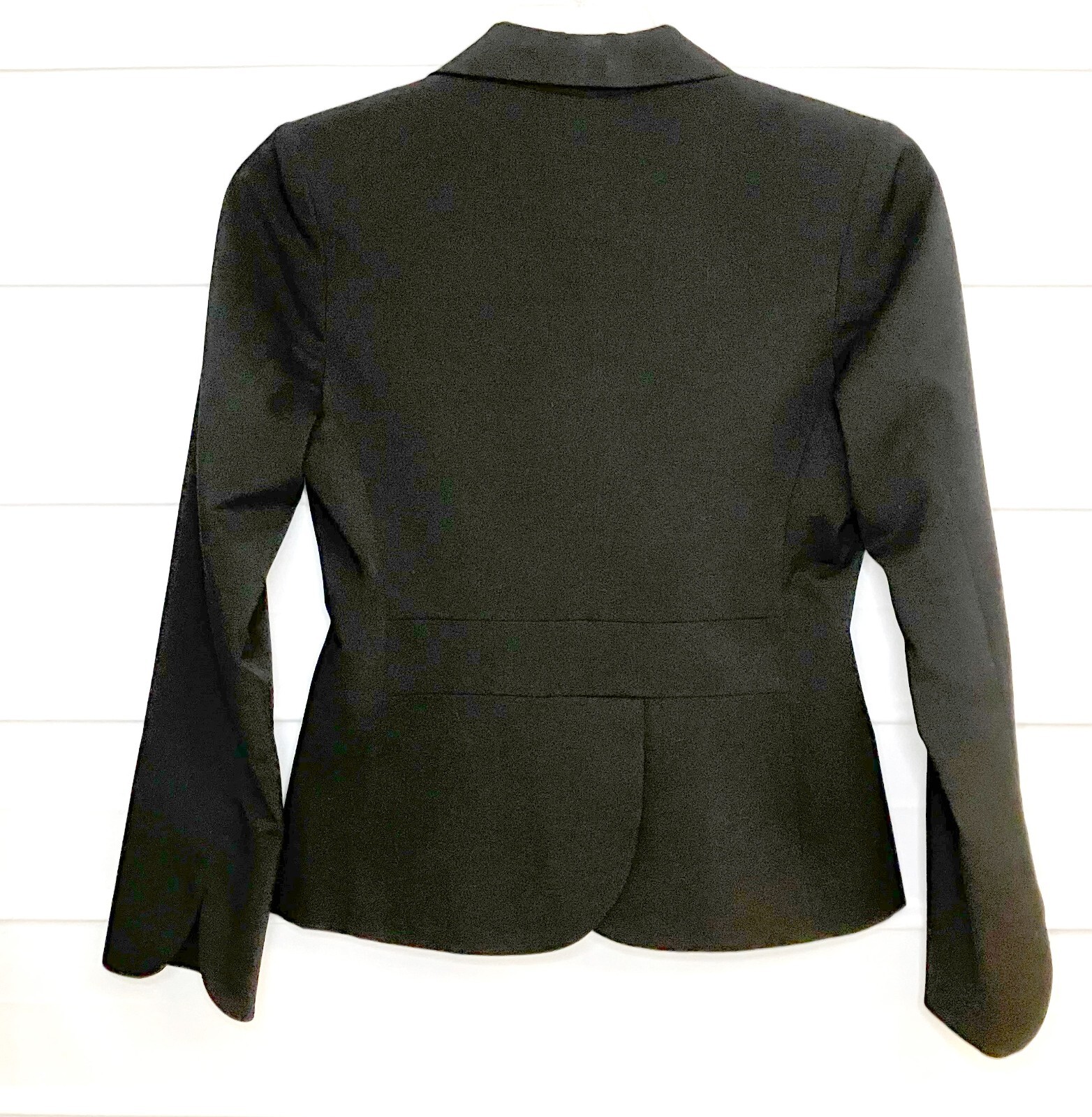3 Button Front Attention Black Polyester/Rayon Blend Fully Lined 3 Button Front Blazer ...