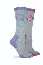 Ducks Unlimited Ladies Full Cushion Merino Wool Blend Boot Socks 2 Pair Pack