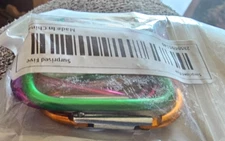 5 Pcs High Quality Aluminium MultiColor Carabiner Hooks. Ships from Alabama.