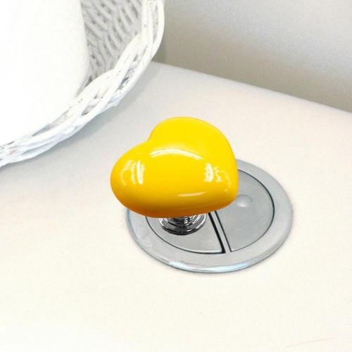Universal Dual Push Button Colored Heart ShapedToilet Flush Button Replacements - Picture 11 of 37