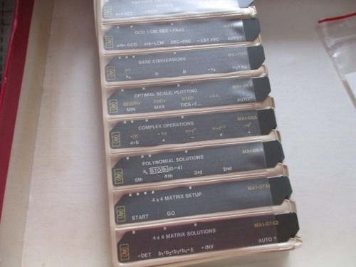 Hewlett Packard Math Pac 1 HP-67 HP-97 REV. 4/77  24 Program Cards 14 Blank - Picture 5 of 13