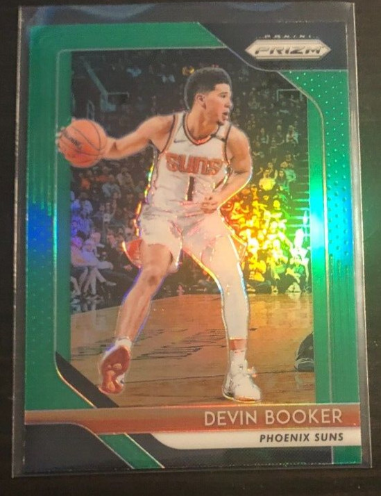 2018-19 Panini Prizm DEVIN BOOKER Green Prizm #11 Suns