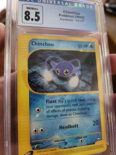 Chinchou graded CGC 8.5 for sale on eBay