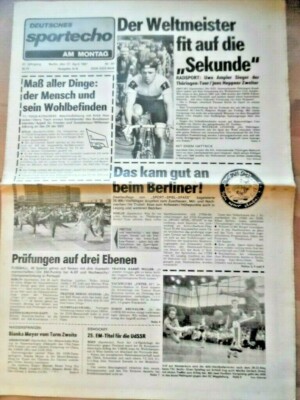 DEUTSCHES SPORTECHO 27. April 1987 Uwe Ampler UdSSR Eishockey-WM Handball-OL DDR