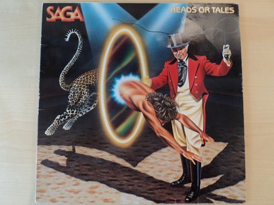 Saga,Heads or Tales,Washed,OIS,LP/Cov. VG/VG,Polydor 815410-1,1983