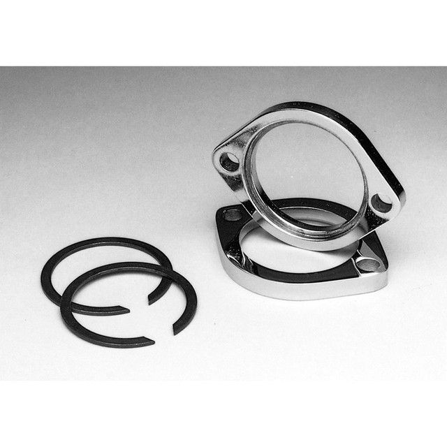 Chrome Exhaust Flange & Retaining Ring Kit for Harley Softail Dyna