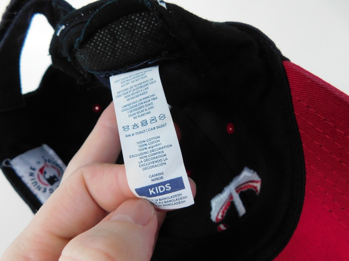 Youth MN Twins Hat Kids Baseball Cap Hook & Loop Adjustable Faded