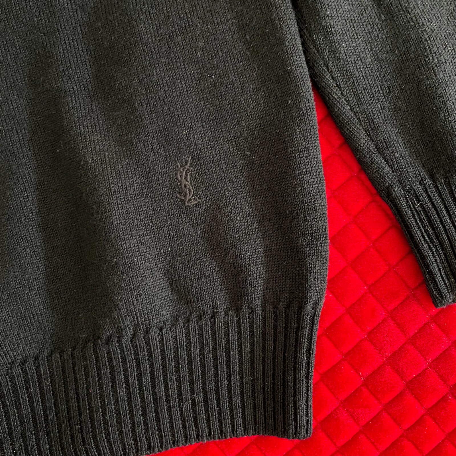 vintage YVES SAINT LAURENT Pour Homme black virgi… - image 5