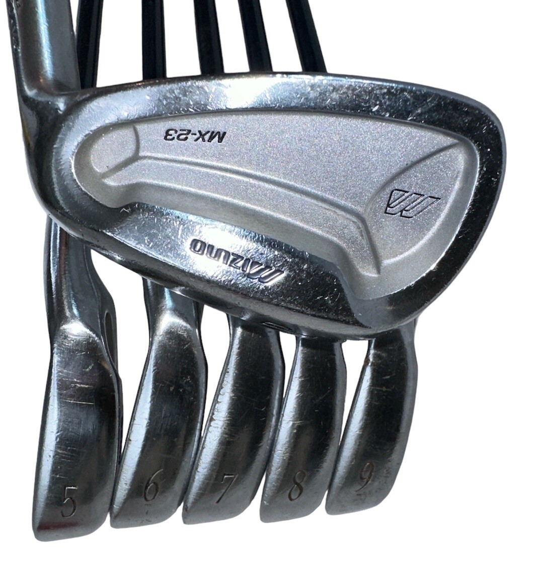 Mizuno MX 23 5-PW Iron Set RH Graphite Shaft Stiff Exsar Blue | eBay