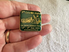 Harley Davidson Riders 2001 5th Annual Davos Switzerland Rally Pin