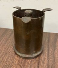WW1 Brass Trench Art Small Ashtry 3 inches tall 2 1/2 wide