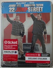 NEW 22 JUMP STREET BLU RAY DVD 2 DISC TARGET EXCLUSIVE STEELBOOK OOP