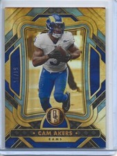 2023 Panini Gold Standard Football Cam Akers Rams Base Platinum /75 LA RAMS #27