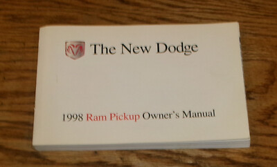 1998 DODGE RAM 2500 OWNERS MANUAL PDF visual data 6