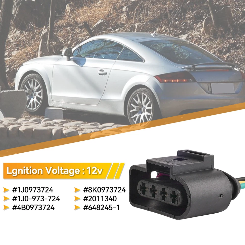 Zündspule Stecker Kabel Reparatursatz passt Für VW Seat AUDI Skoda 1J0973724 x4 - Bild 3 von 4