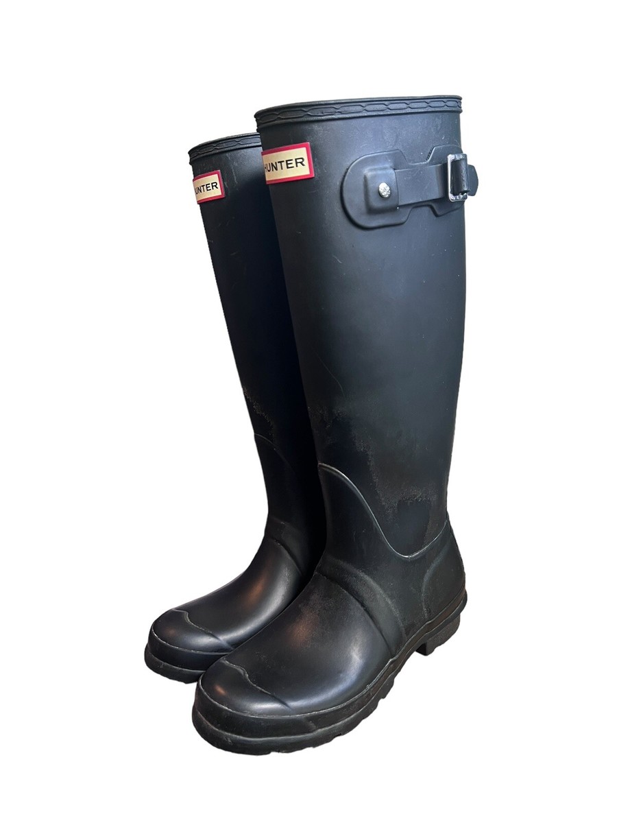 Hunter Original Tall Matte Black Adjustable Rain Boots