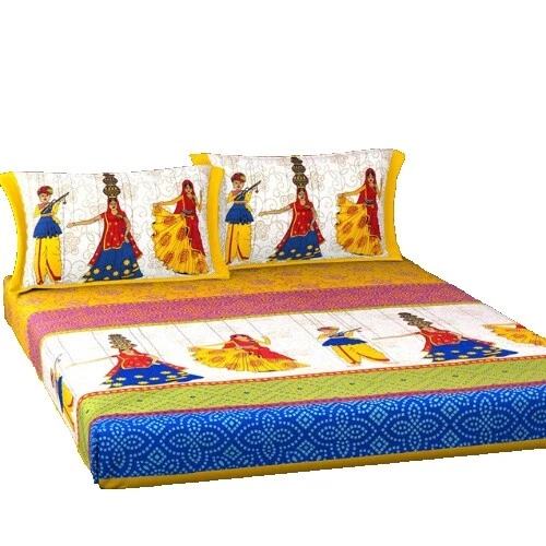 Hoja Plana Floral Multicolor Ropa De Cama