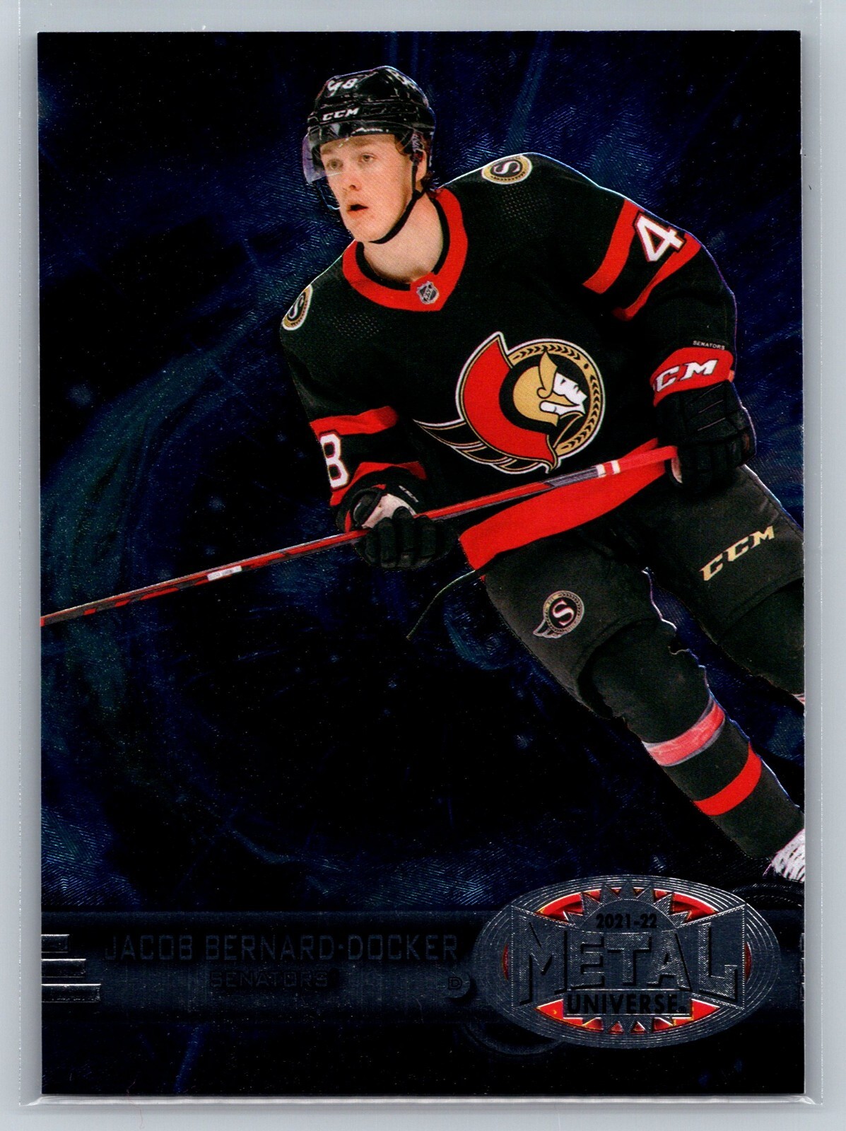 2021-22 UD SKYBOX METAL UNIVERSE RETRO RC JACOB BERNARD-DOCKER #R-37 SENATORS
