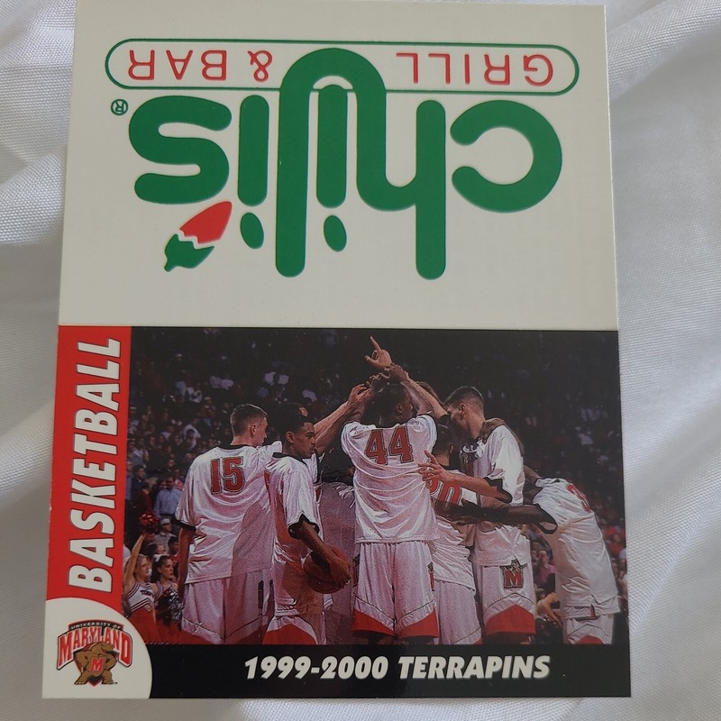 1999 2000 Maryland Basketball Schedule Juan Dixon Gary Williams Steve Blake 