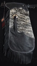 Custom Made Leather Kid's Chinks/Hair On Cowhide /Quick Ship Made in USA
