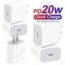 For iPhone 14/13 Pro/11/12/XR/XS/IPad Fast Charger Wall Cube Type-C USB C PD 20W