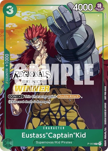 PSA10 キッド&キラー 003 プロモ One Piece Promo PSA 10] Eustass Captain Kid P-003 Championship Promo Japanese One