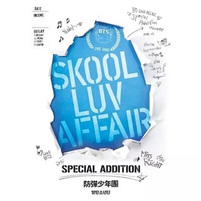 BTS SKOOL LUV AFFAIR 2nd Mini Album SPECIAL ADDITION CD+2DVD+POSTER+etc+GIFT