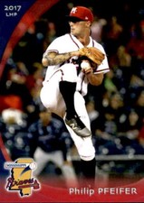 2017 Mississippi Braves Grandstand 22 Philip Pfeifer Knoxville Tennessee TN Card