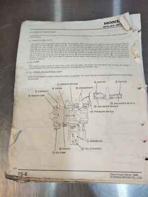 HONDA OEM SERVICE REPAIR SHOP MANUAL BOOK OUTBOARD MOTOR BF BF9.9A
