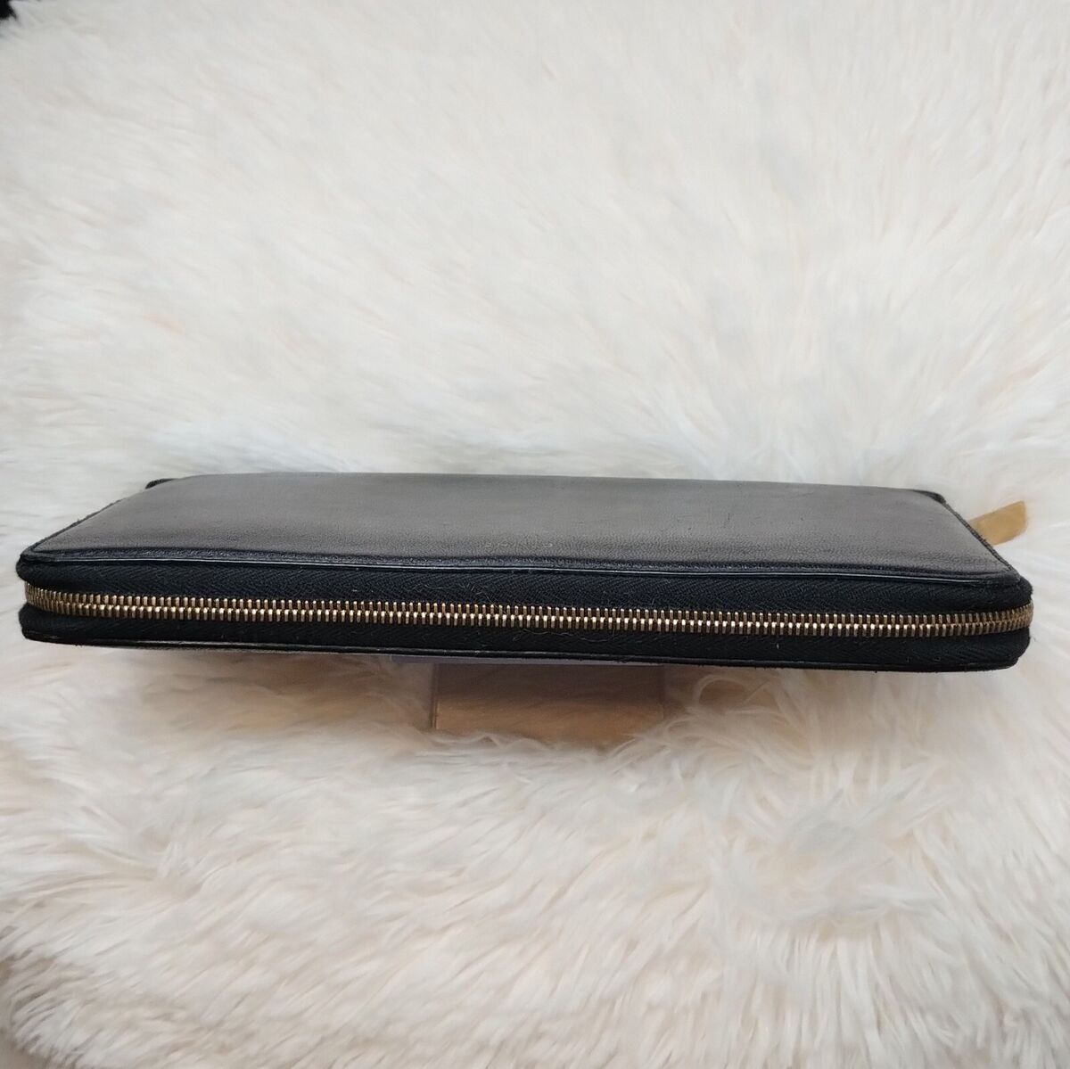 Celine Old Logo Large Zipped Wallet Long Wallet Black from Celine Old Logo Large Zipped Wallet Long Wallet Black from