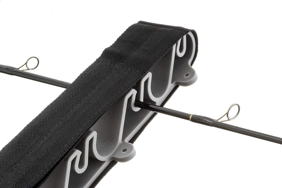 Vertical Fishing Rod Storage Rack Holds 5 To 6 Rods Crisscross Design - Image 3 of 4