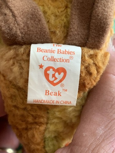 Ty Beanie Baby Beak the Hummingbird, Errors, Rare, Retired, Collectible, 1998👀 - Picture 7 of 8