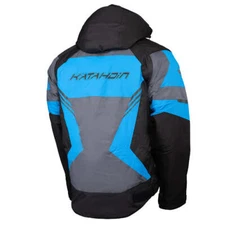 KATAHDIN GEAR DAGGER JACKET MENS, BLACK/GREY/BLUE - 2X-LARGE