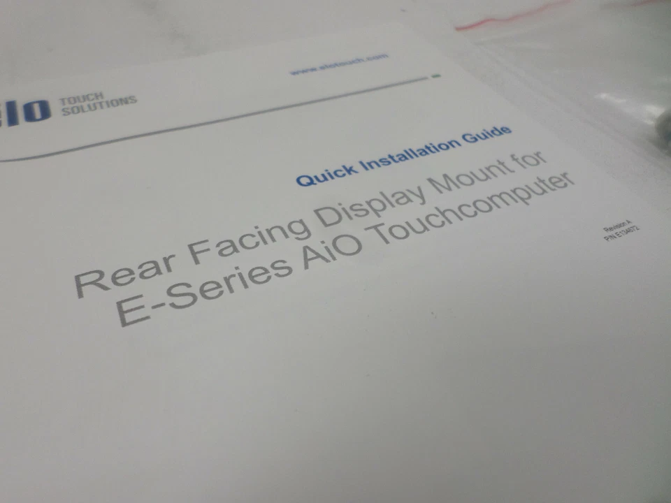 Elo Wall Mount Rear Facing for E-Series AiO Touch Computers E122610 - Image 2 of 4