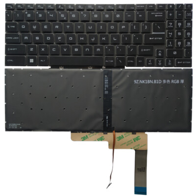 For MSI Sword 17 A11UD A11SC A12UD A12UE A12V A13V A13UDX US keyboard Backlit