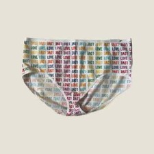 Lane Bryant Cacique Cotton High Leg Brief Panty 18/20 Love Pride