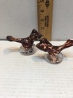 2 Small Hand blown Mixed Glass Birds. Signed & Dated By Artist Jolene Cooper — photo 2