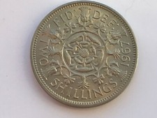 Queen Elizabeth II Two Shilling Florin 1967 UNCIRCULATED from a Year Pack