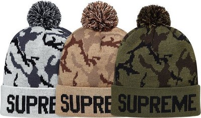 supreme camo beanie